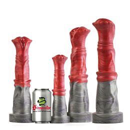 Sinnovator Flared Steed Platinum Silicone Dildo 7.7 Inches to 12.6 Inches (4 Sizes)